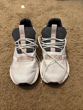 On Running Sneakers in Light Gray, Black and Beige